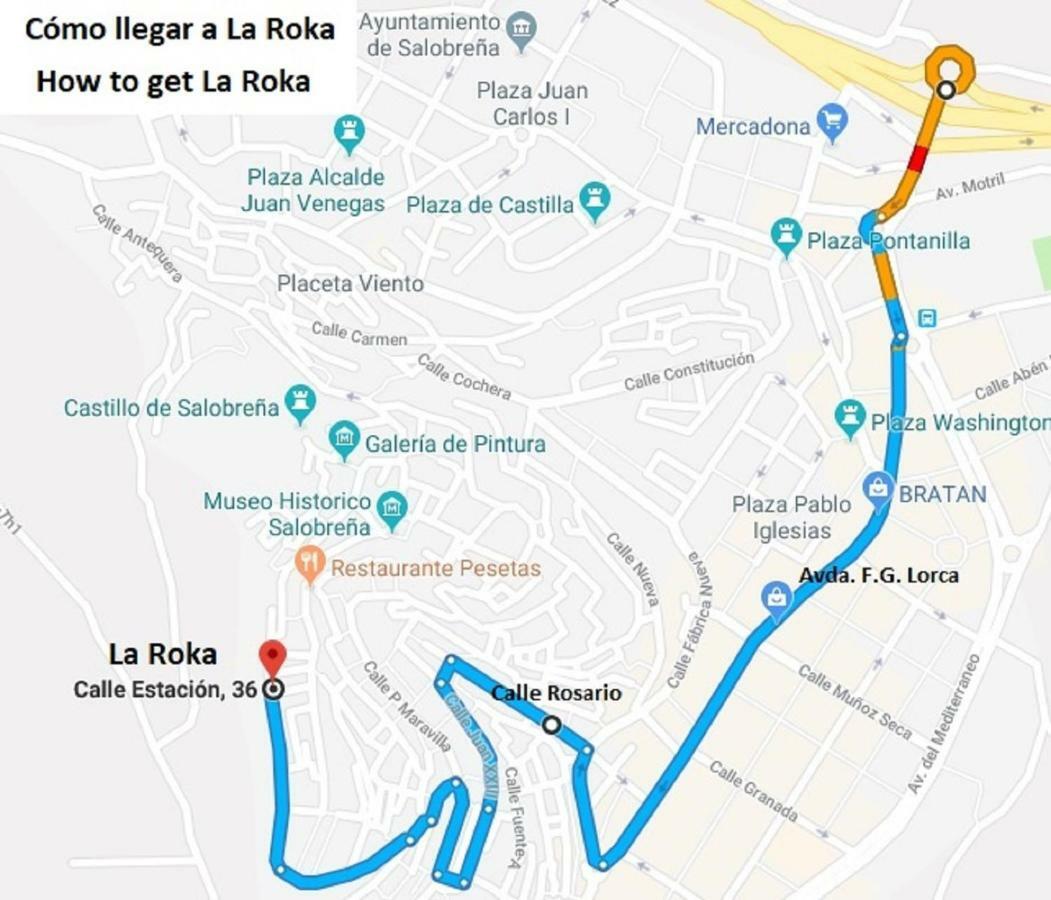 La Roka Hotel Salobrena Luaran gambar